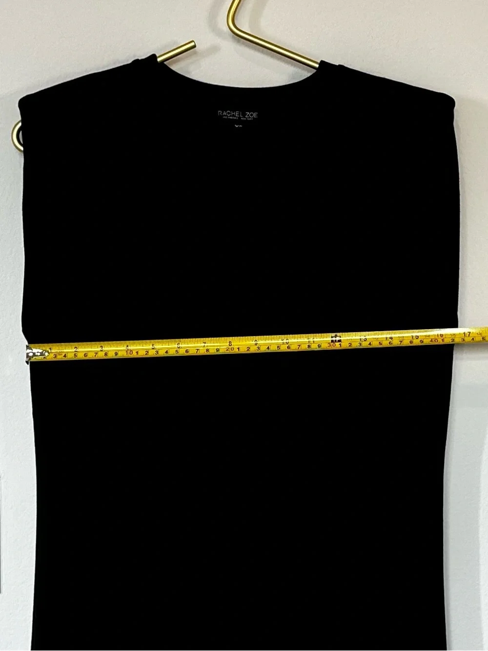 RACHEL ZOE Black Sleeveless Structured Shoulder Mini Dress XS - Picture 3 of 8